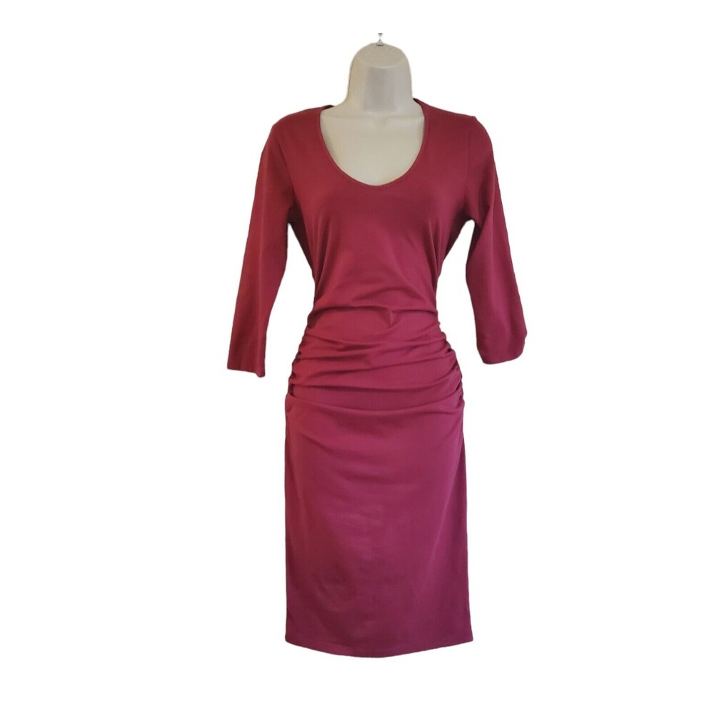 NWT Michael Stars Ruched Bodycon Midi Dress MP​